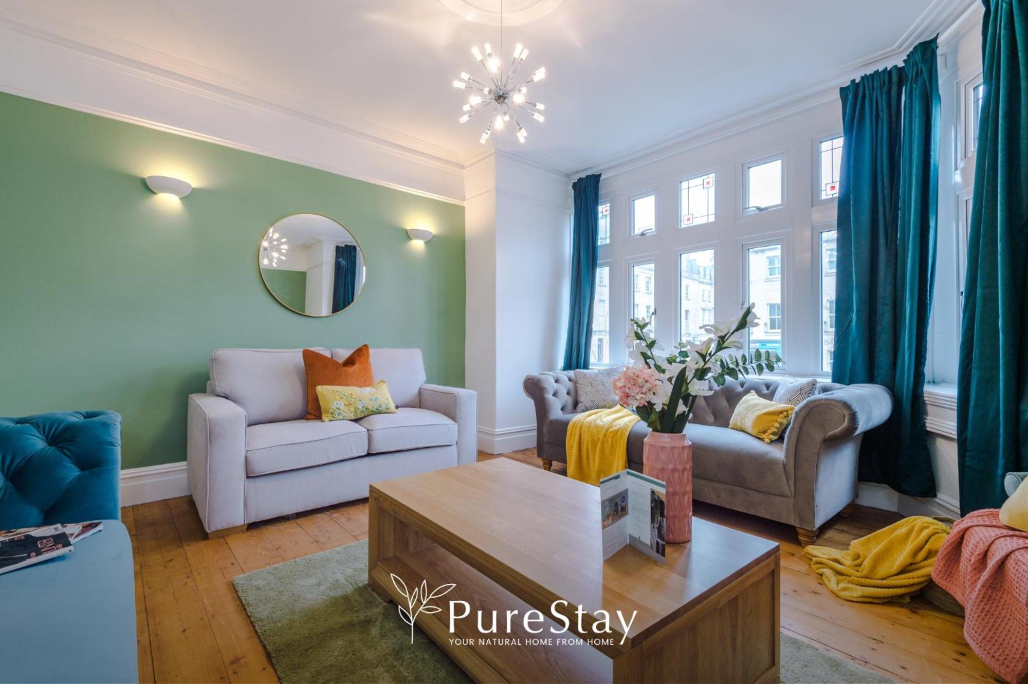 Purestay Central Bath: Five-Bedroom House with Parking Exterior photo
